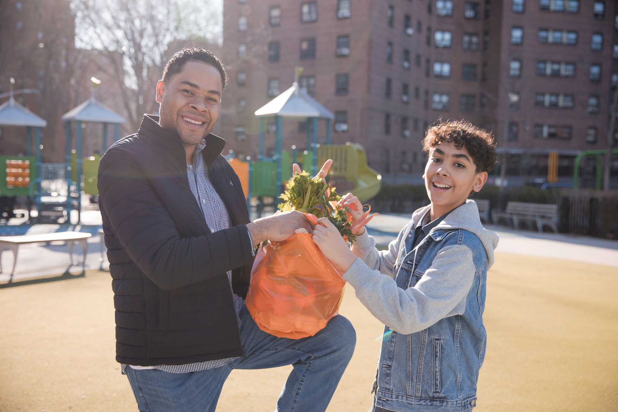 fbnyc-father-son-groceries-school-playground
