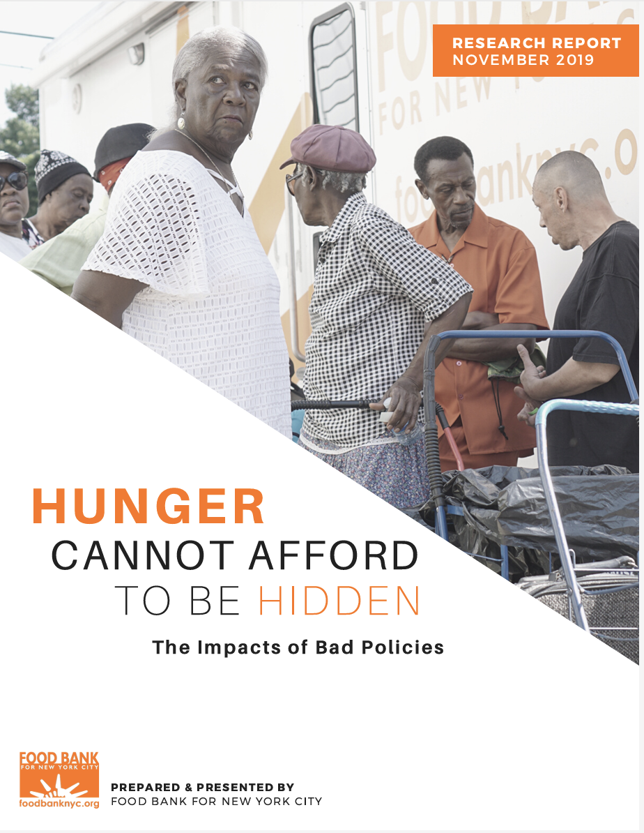 Cover image of the 2019 Research Report of Hunger Cannot Afford to be Hidden