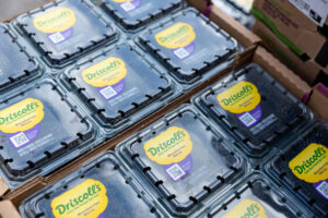 A dozen containers of delicious Driscoll's blackberries provided by Food Bank for NYC to federal workers.