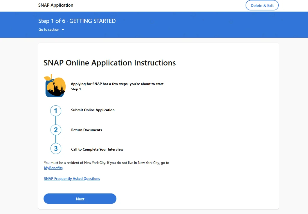 How to apply for SNAP benefits - Step 7