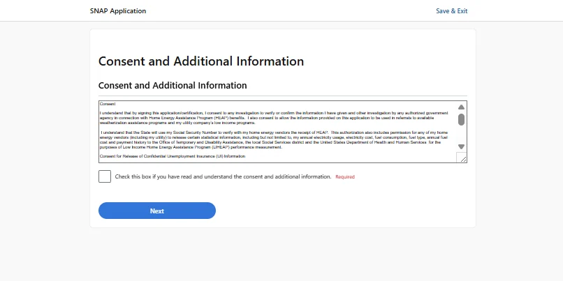 How to apply for SNAP benefits - Step 10